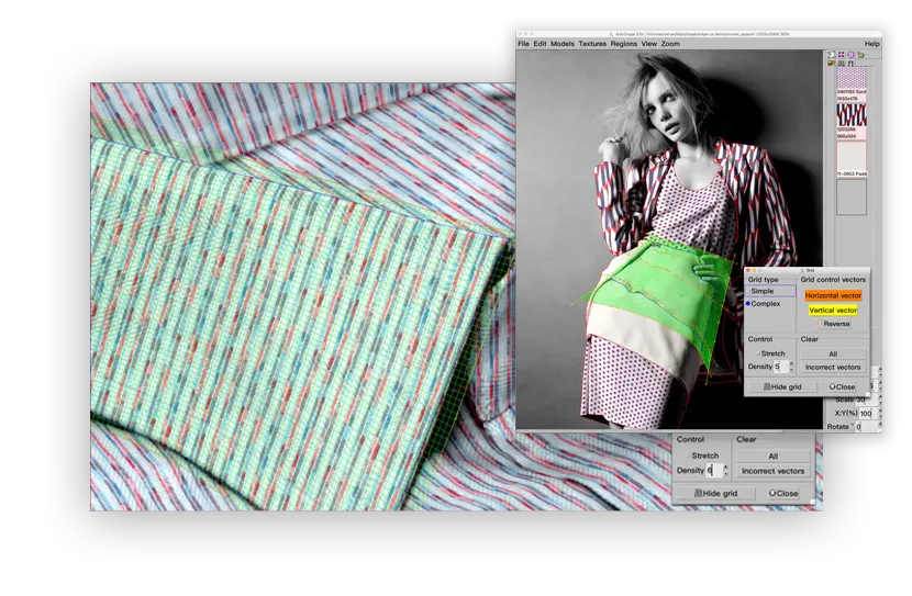 3D grid and shading